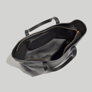 Madewell Black Zip-Top Transport Tote